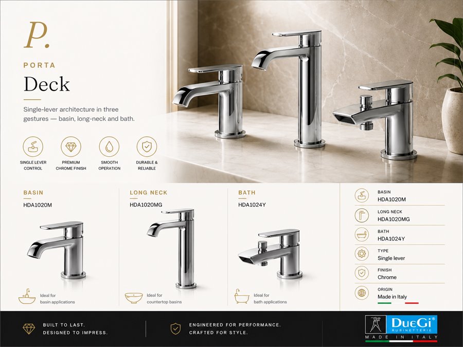 Porta Deck single-lever faucet series